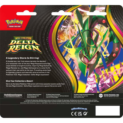 Pokemon TCG Mega Evolutions 6 Delta Reign Three Booster Blister