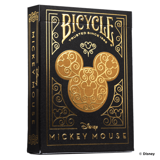 Bicycle Disney Black & Gold Mickey Playing Cards Display