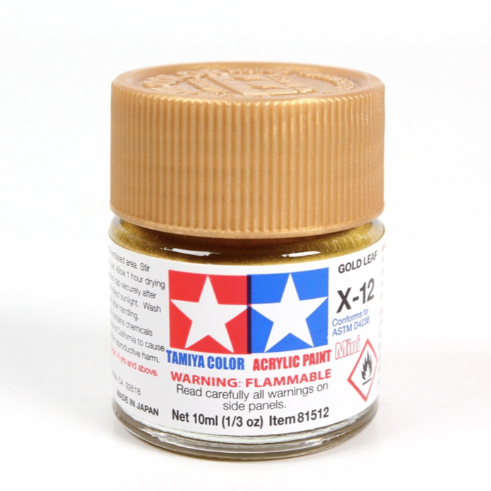 TAMIYA ACRYLIC MINI X-12 GOLD LEAF