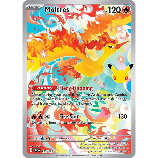Moltres - 130/128 Illustration Rare
