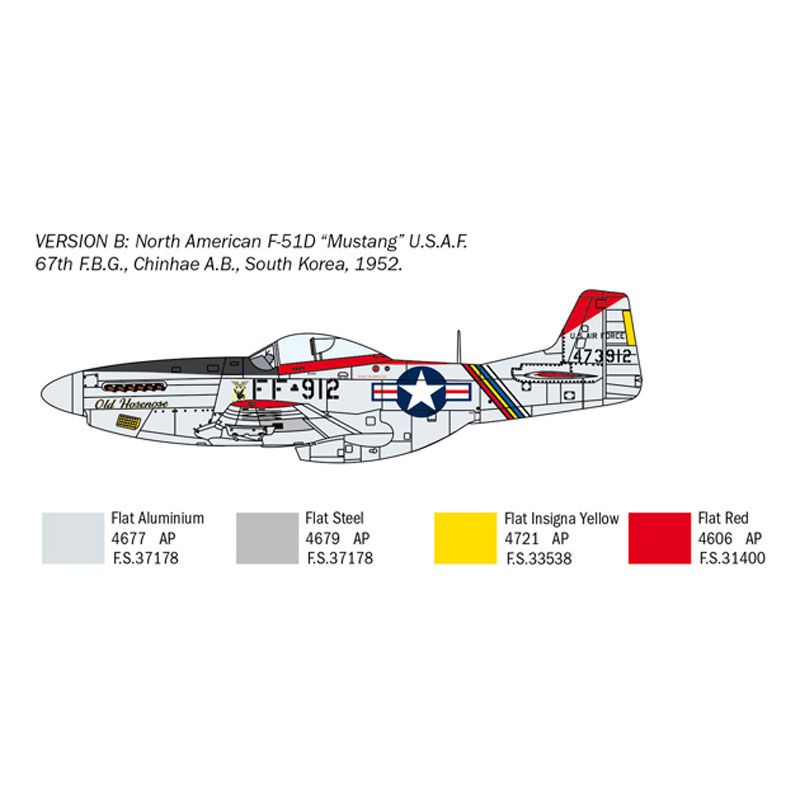 ITALERI F-51D KOREAN WAR 1:72 AUST.DECALS