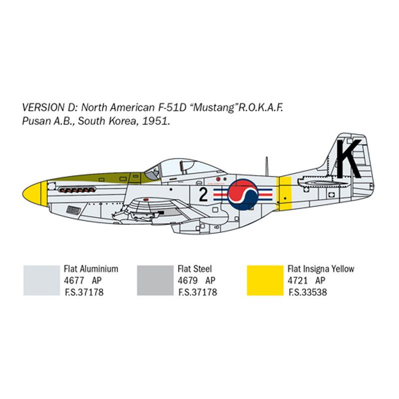 ITALERI F-51D KOREAN WAR 1:72 AUST.DECALS