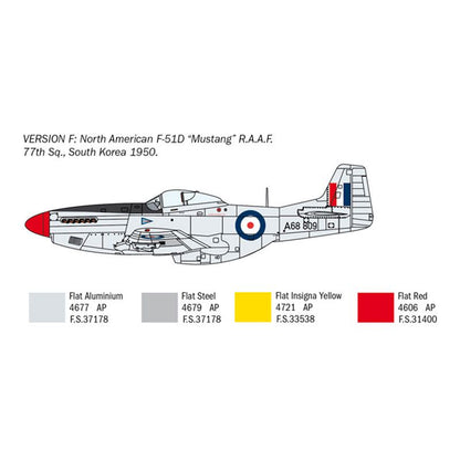 ITALERI F-51D KOREAN WAR 1:72 AUST.DECALS