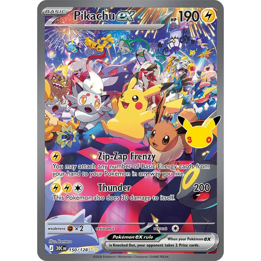 Pikachu ex - 150/128 Special Illustration Rare