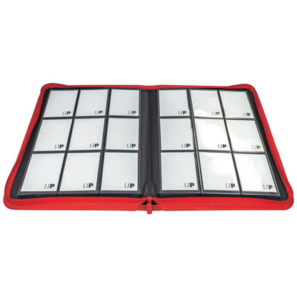Ultra Pro Vivid 9-Pocket Zippered Pro-Binder - Red