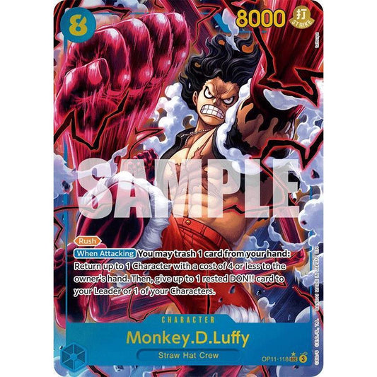 Monkey.D.Luffy ALT ART OP11-118 SEC - A Fist of Divine Speed - One piece TCG English