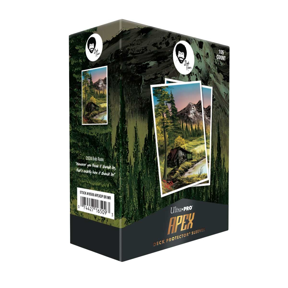 Ultra Pro Bob Ross Mountain Retreat 105ct APEX Deck Protector Sleeves