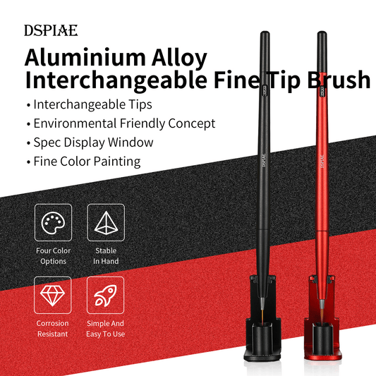 DSPIAE AT-FB Interchangeable Fine Tip Brush System – Pens, Holders & Replacement Tips