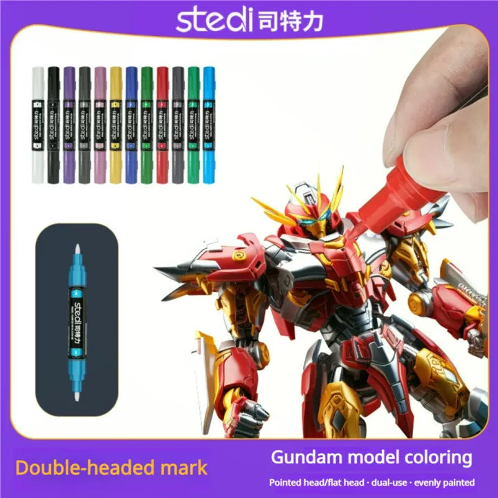 STEDEI Basic Color Double-Ended Marker DMM-01-DMM-12