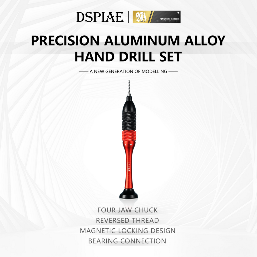 DSPIAE Precision Aluminum Alloy Hand Drill Set