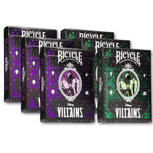 Bicycle Disney Villains Green/Purple Mix Playing Cards Display