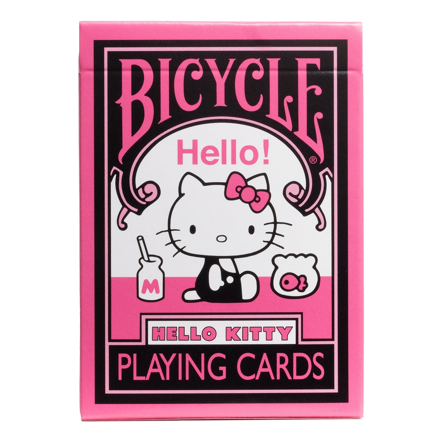 Hello Kitty Black & Pink Playing Cards