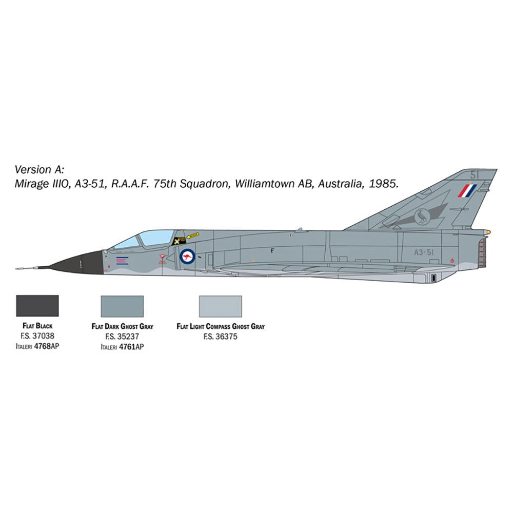ITALERI MIRAGE III E AUST.DECALS