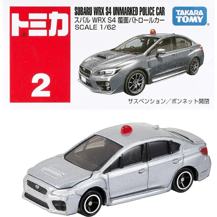 TOMICA (Regular) No.2 Subaru WRX S4 Unmarked Police Car