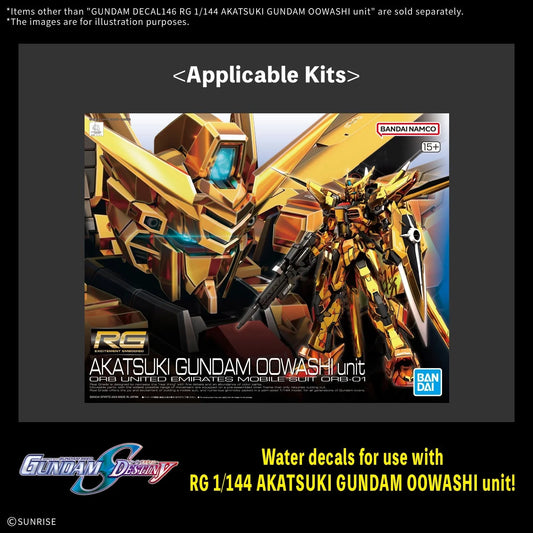 Gundam Decal146 RG 1/144 Akatsuki Gundam Oowashi Unit