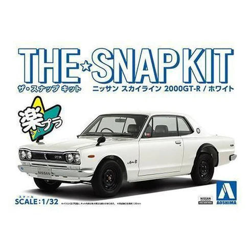1/32 SNAP NISSAN SKYLINE 2000 GT-R (White)