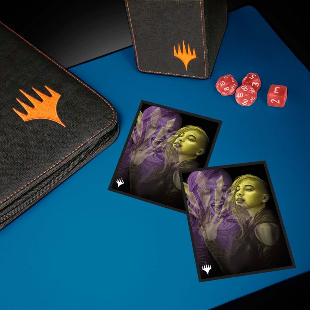 Pochettes De Protection Magic The Gathering Duskmourn - 100 Unités, Finition Mate, ChromaFusion, Illustration Exclusive