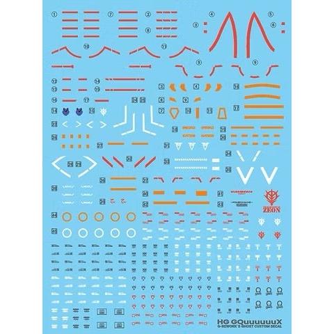 G-rework Decals CUSTOM DECAL [HG] GQuuuuuuX