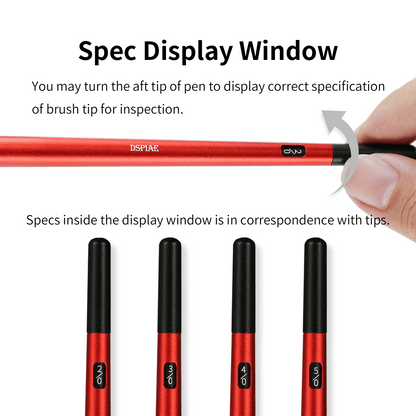 DSPIAE AT-FB Interchangeable Fine Tip Brush System – Pens, Holders & Replacement Tips
