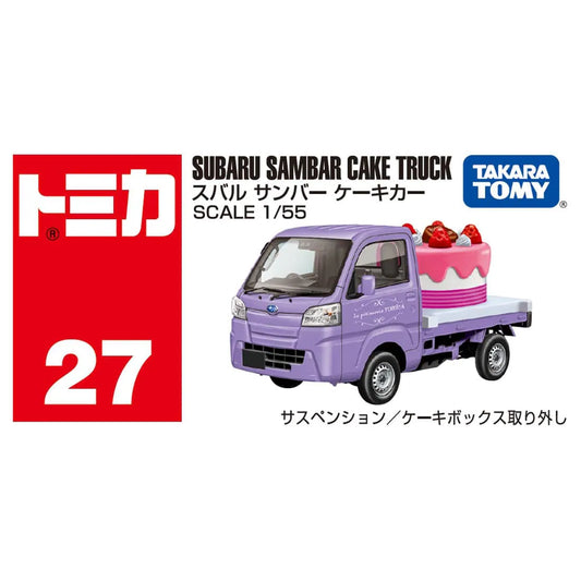 TOMICA (Regular) No.27 Subaru Sambar Cake Truck