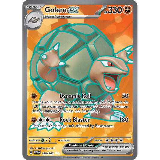 Golem ex - 189/165 - SV: Scarlet & Violet 151 (MEW)