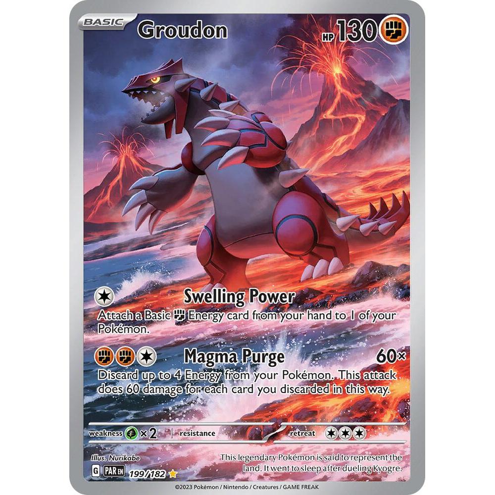 Groudon - 199/182 - SV04: Paradox Rift (PAR)