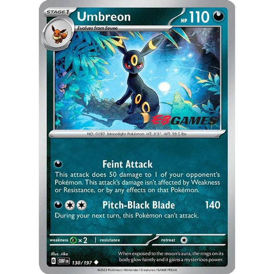 Umbreon - 130/197 (EBGames Exclusive) [Miscellaneous Cards & Products]