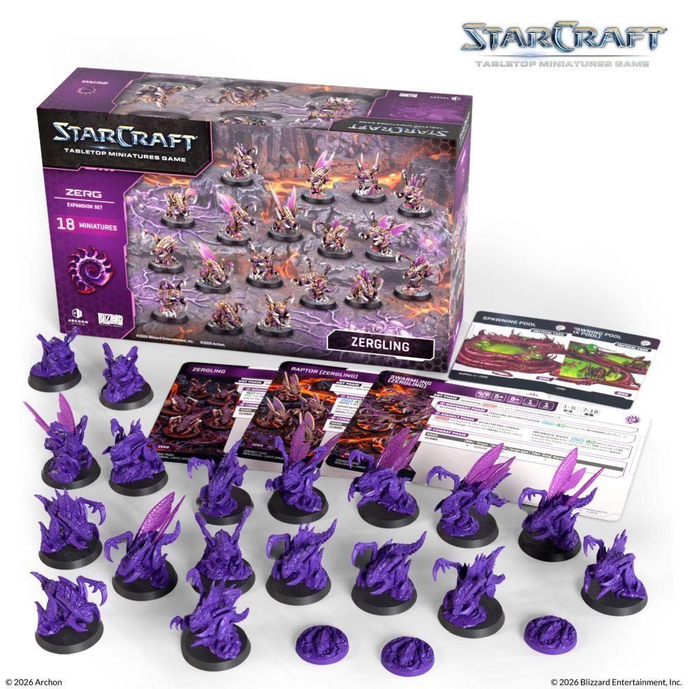 [PRE-ORDER] StarCraft Miniatures Game – Zerg Zergling Expansion Set