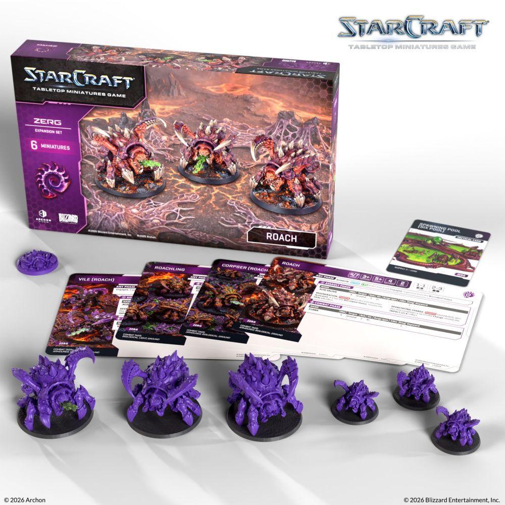 [PRE-ORDER] StarCraft Miniatures Game – Zerg Roach Expansion Set