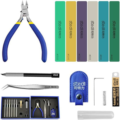 STEDI Model Assembly Tools Professional 14PCS Hobby Craft Tool Kit for Gundam & Plastic Models