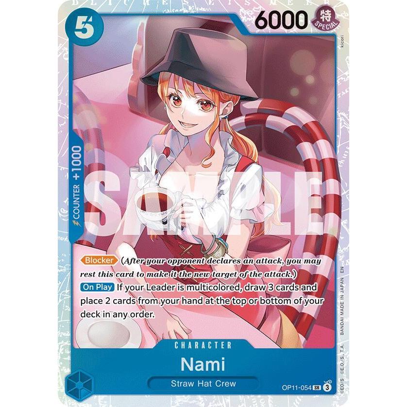Nami SR OP11-054 A Fist of Divine Speed One Piece Englsih NM