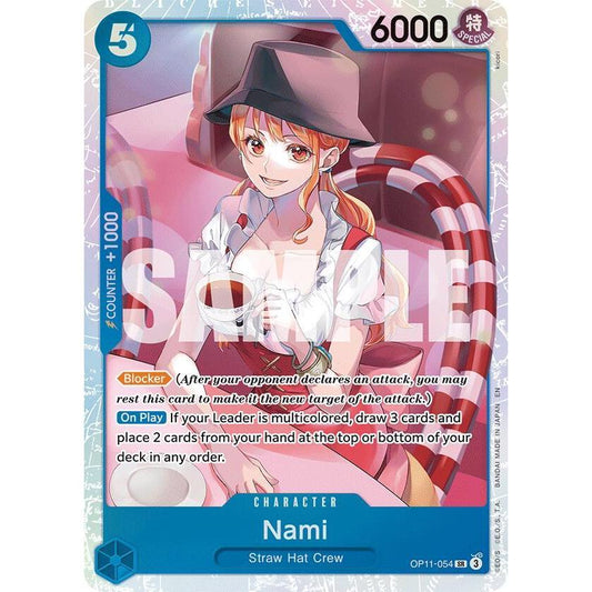 Nami SR OP11-054 A Fist of Divine Speed One Piece Englsih NM