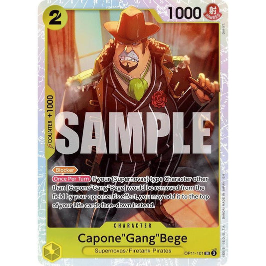 Capone"Gang"Bege OP11-101 SR - A Fist of Divine Speed - One piece TCG English