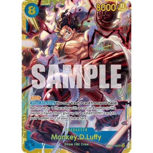 Monkey.D.Luffy ALT ART OP11-118 SEC - A Fist of Divine Speed - One piece TCG English