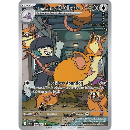 Team Rocket's Raticate - 202/182 - SV10: Destined Rivals (DRI)