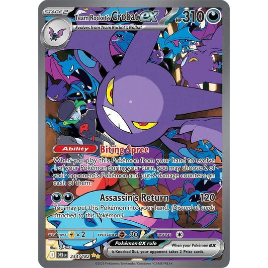 Team Rocket's Crobat ex - 234/182 - SV10: Destined Rivals (DRI)