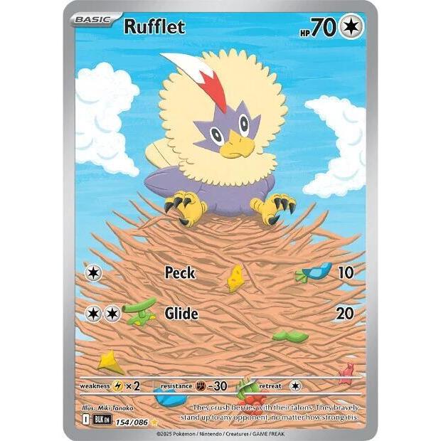 Rufflet - 154/086 - SV: Black Bolt (BLK)