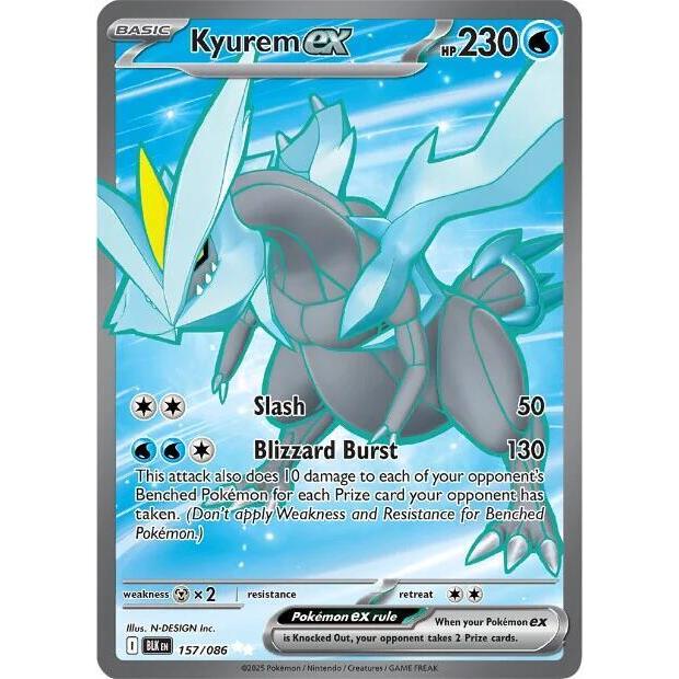 Kyurem ex - 157/086 - SV: Black Bolt (BLK)