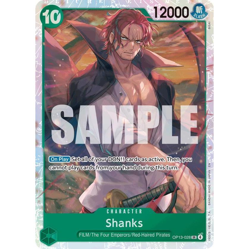 Shanks OP13-028 SR - Carry On His Will - One Piece TCG English