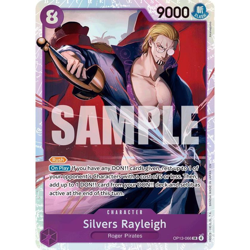 Silvers Rayleigh OP13-066 SR - Carry On His Will - One Piece TCG English