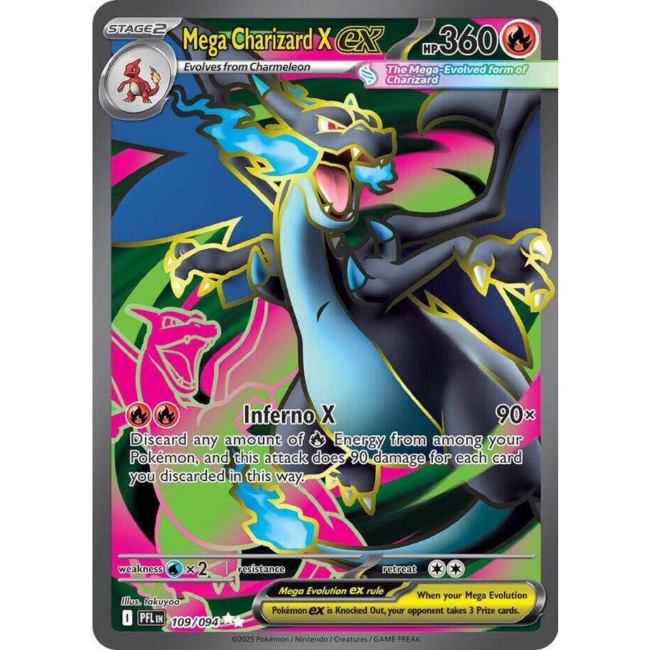 Pokemon - Phantasmal Flames - 109/094 - Mega Charizard X ex