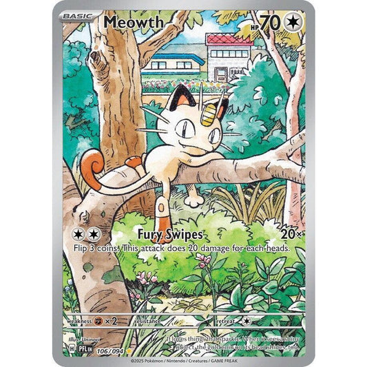 Meowth 106/094 Pokémon TCG Phantasmal Flames