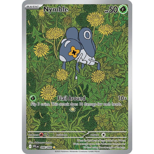 Nymble - 096/094 Phantasmal Flames Illustration Rare Pokemon Card