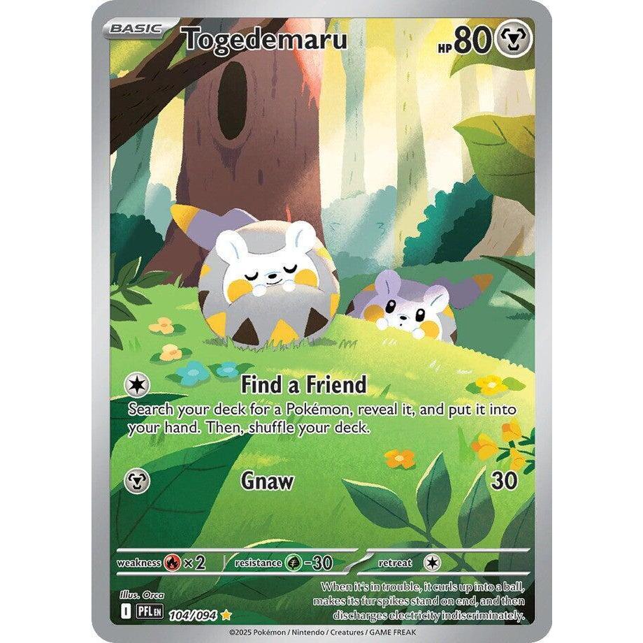 Togedemaru - 104/094 Phantasmal Flames Illustration Rare Pokemon Card
