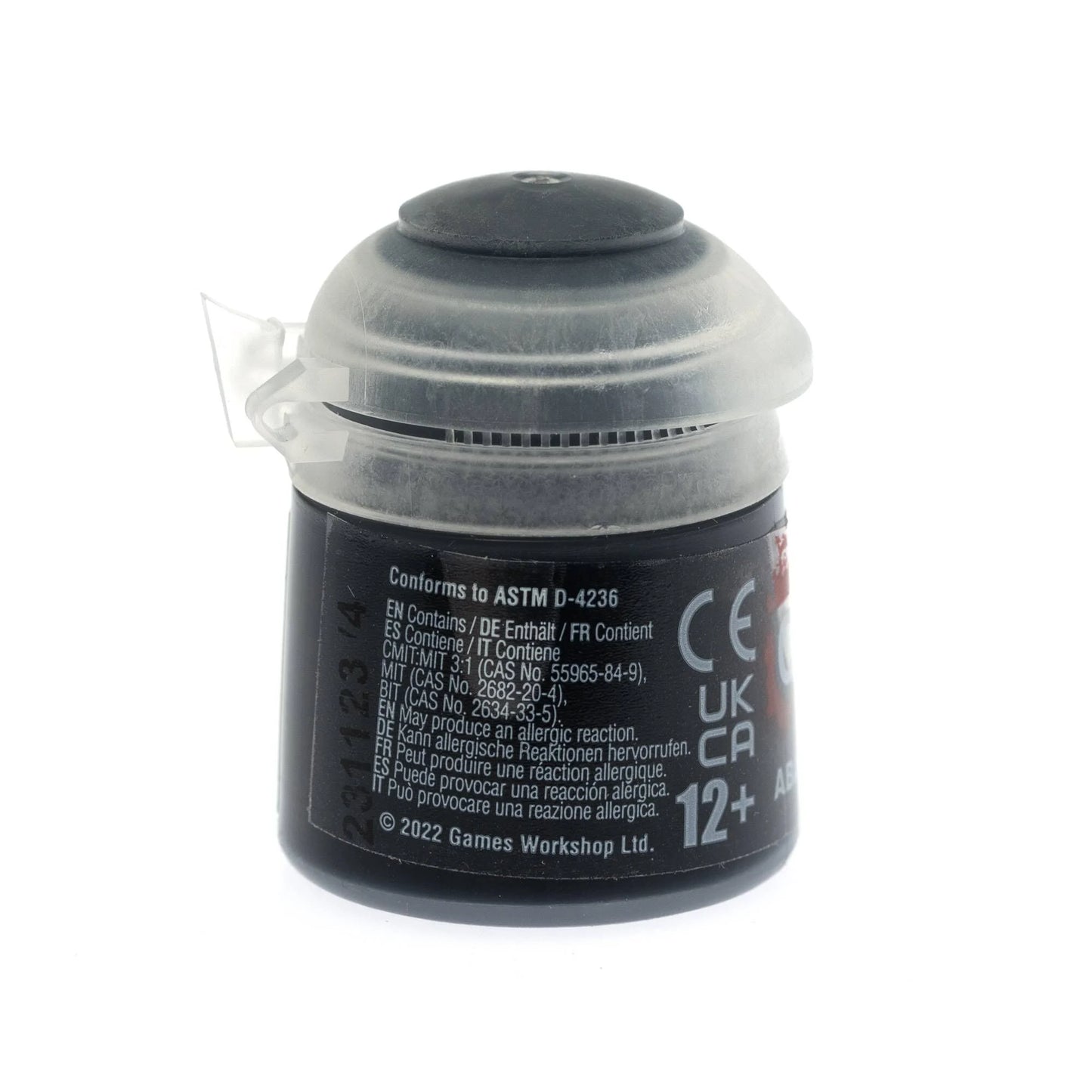 Warhammer Citadel Colour Abaddon Black Base Paint (12ml)