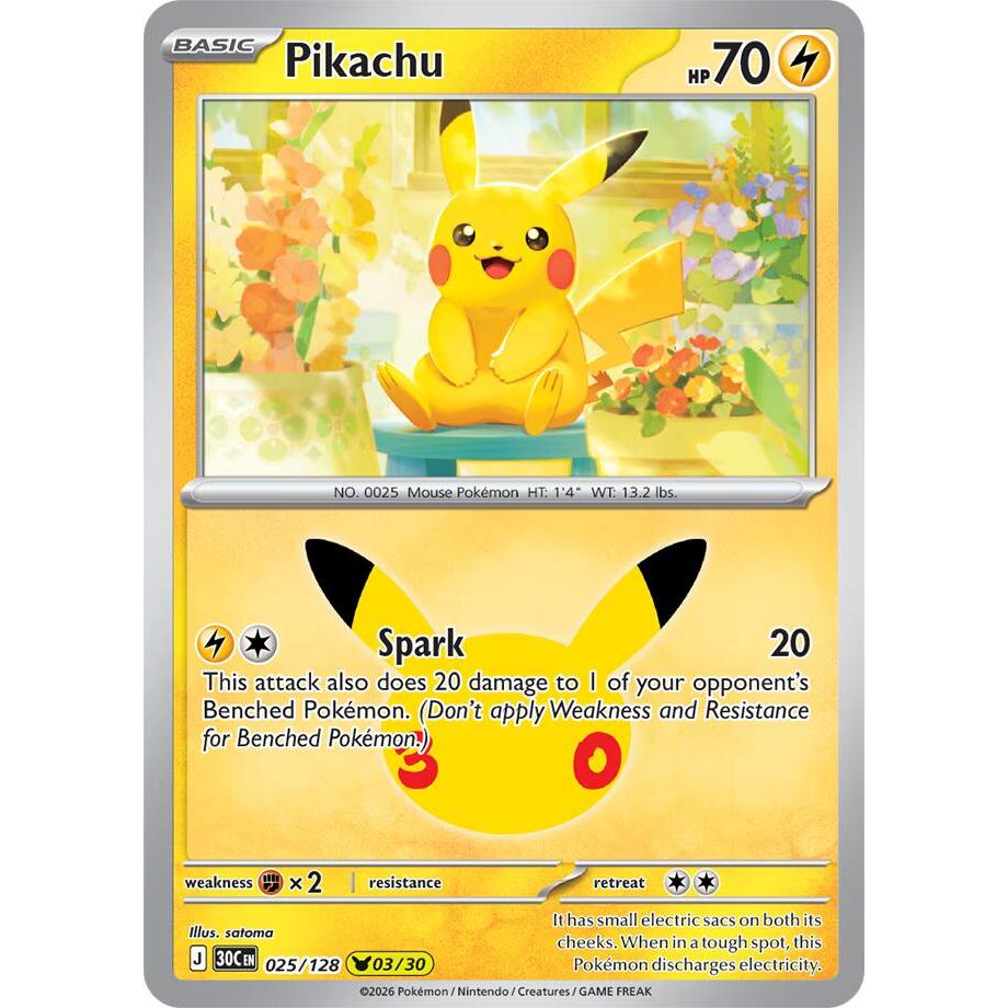 Pikachu - 025/128 Pikachu Rare