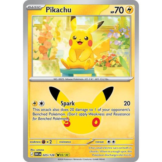 Pikachu - 025/128 Pikachu Rare