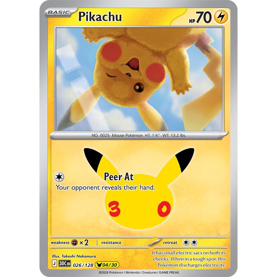 Pikachu - 026/128 Pikachu Rare