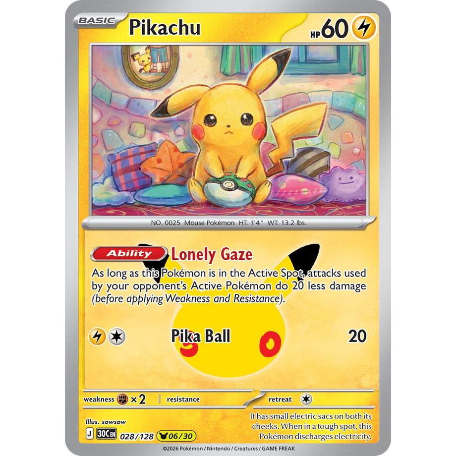 Pikachu - 028/128 Pikachu Rare