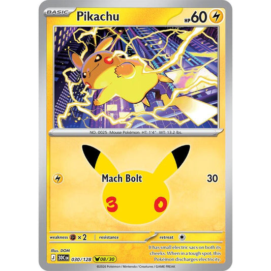 Pikachu - 030/128 Pikachu Rare